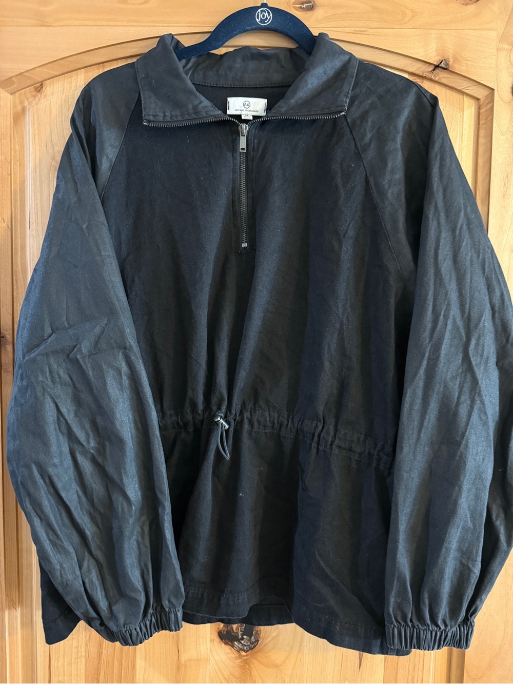 Ag Adriano Goldschmied Black Utility Anorak Jacket